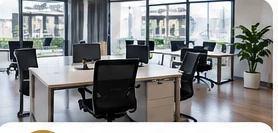 A clean modern office